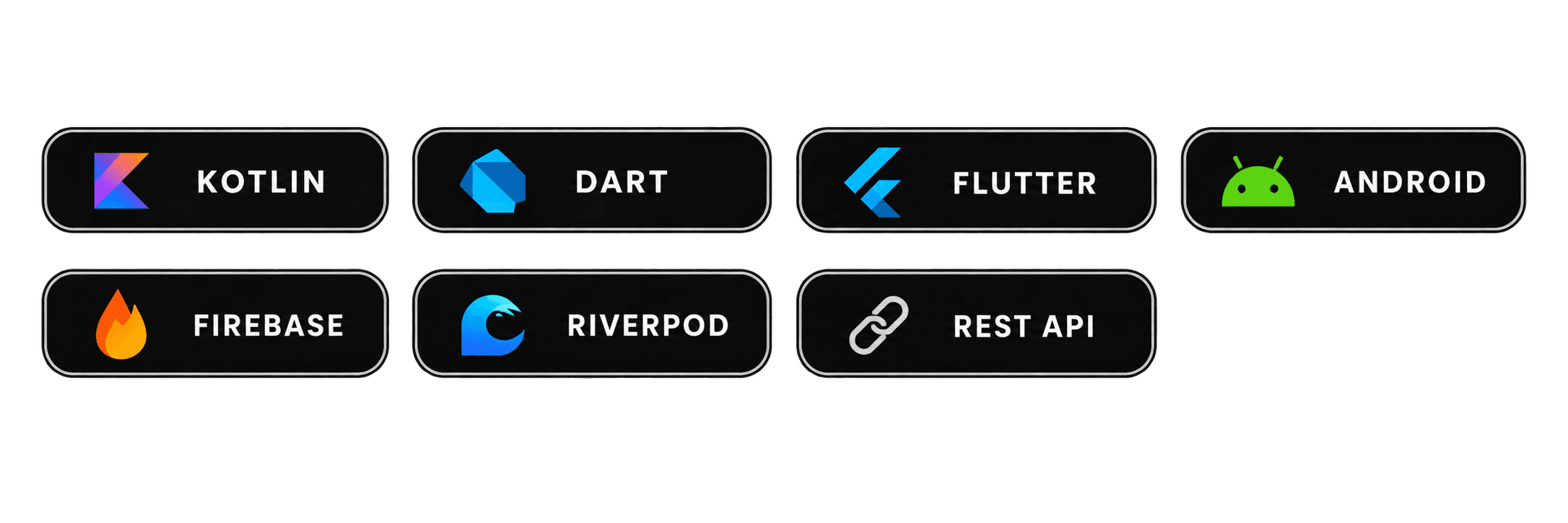 Kotlin, Dart, Flutter, Android, Firebase, Riverpod, REST API