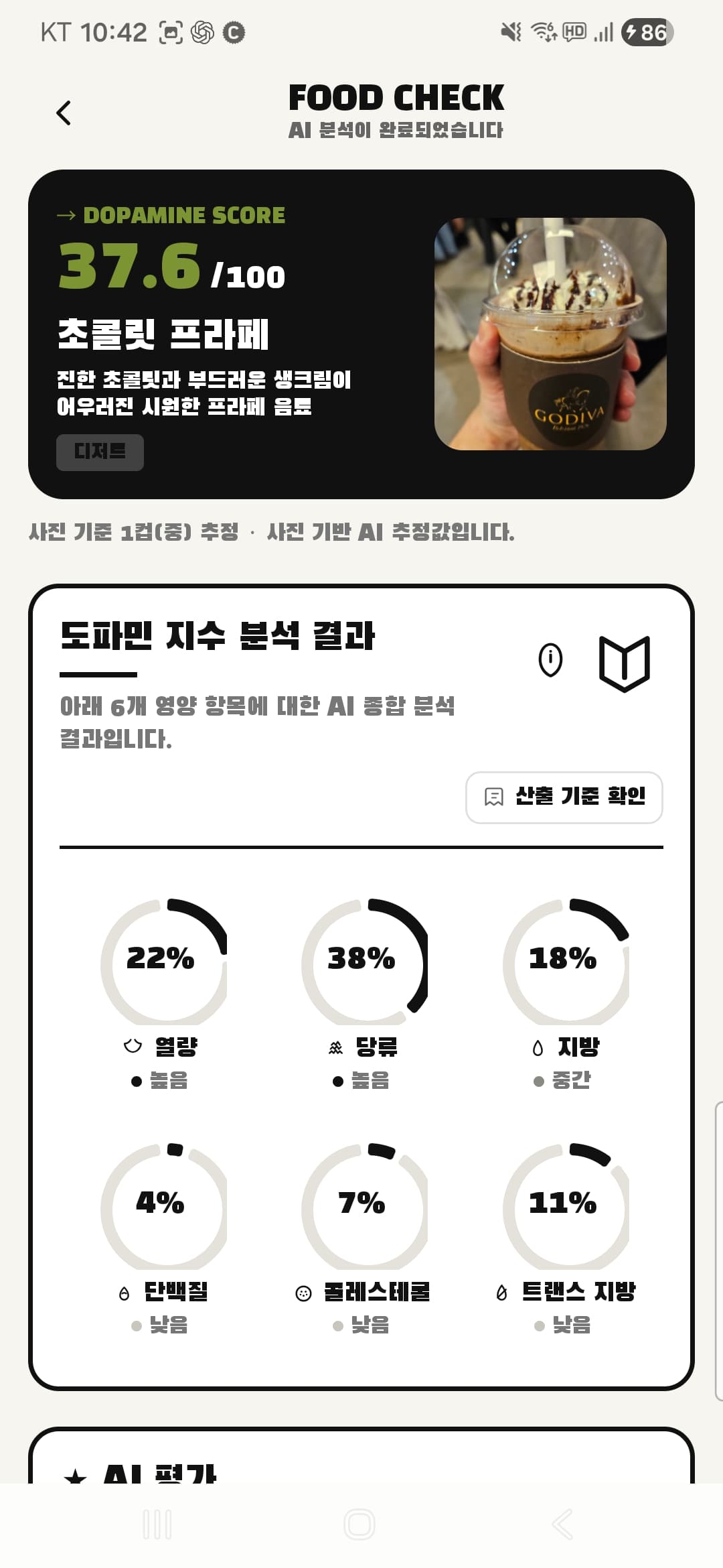 도파민 지수 + 6개 요인 그리드